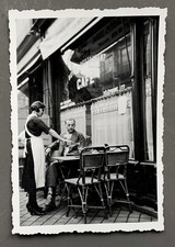 PHOTO ancienne Terrasse café