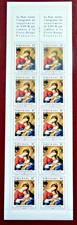 CARNET DE 10 TIMBRES CROIX-ROUGE, NON PLIÉ - 2002 - LA VIERGE ET L'ENFANT - 5€50
