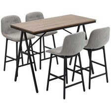 HOMCOM Ensemble table de bar