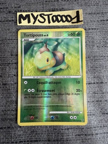 Carte pokémon tortipouss - carte,