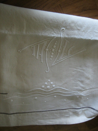 Ancien drap lin - , métis