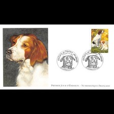 FDC LNF - Les chiens - Epagneul Breton - 2/10/1999 Gennevilliers