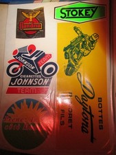5 AUTOCOLLANTS MOTO