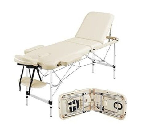 Cream colored portable massage - cream,