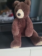 OB /  PELUCHE  DOUDOU OURS BRUN LGRI SOFT FRIENDS TBE H 40 CM (30CM ASSIS)  DOUX