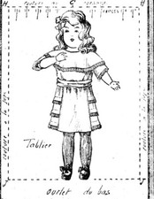 PATRON POUPEE BLEUETTE  - Robe