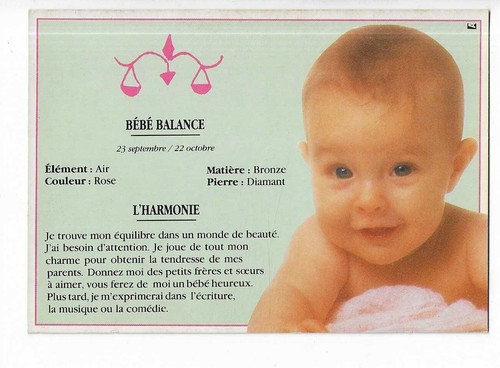 Carte postale bebe signe - postale,