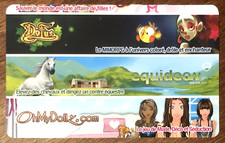 DOFUS EQUIDEOW...  CARTE DE PAIEMENT BANCAIRE TÉLÉCARTE SCHEDA PAY CARD SCHEDA