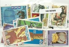 Lot  de 100 timbres du Benin