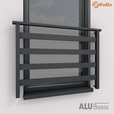 Anthracite 7016 Aluminium French français balcon fenêtre balustrade
