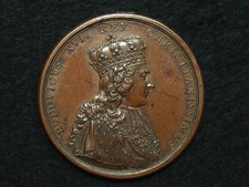 MEDAILLE 41mm DUVIVIER LOUIS XVI 1775 SACRE DU ROI VOEUX DE LA VILLE DE TROYES