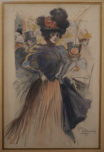 Elégante dans café - elégante,