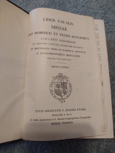 Liber usualis missae - liber,