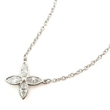 Collier diamant Tiffany & Co. Victoria Pt950 platine 950 2,7 g 15,9 pouces