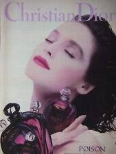 PUBLICITÉ DE PRESSE 1989 POISON ESPRIT DE PARFUM PAR CHRISTIAN DIOR PARIS