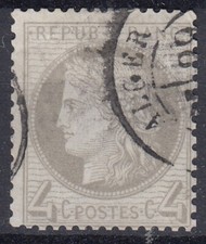 TIMBRE FRANCE CERES 4c GRIS