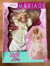 SIMBA 90’s Vintage Poupée Mannequin 29cm STEFFI LOVE Neuve Boîte Robe De Mariée