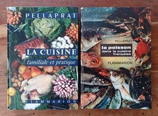2 Livres Pellaprat Flammarion La Cuisine Familiale Et Pratique Le Poisson...