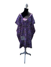 Robe Caftan En Wax Coton