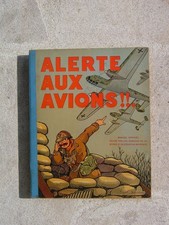 Alerte aux Avions, illustré par Marcel Jeanjean, manuel officiel élémentaire de