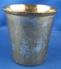 gobelet intérieur plaqué or