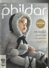 LIVRE CATALOGUE TRICOT LAYETTE DOUDOUS JOUETS PHILDAR N° 84