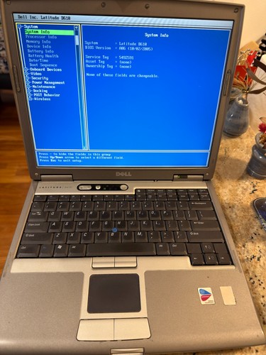 Dell d610 laptop - 1.73, gb