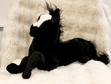 Grande Peluche Cheval Noir