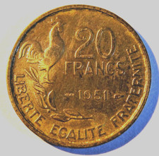 Pièce de 20 francs 1951