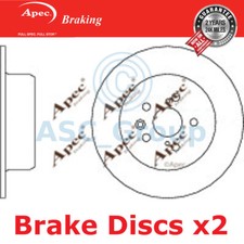 2x Apec BRAKING 288mm Uni OE