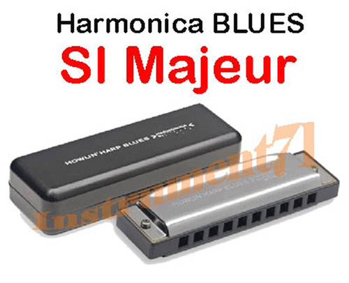 Harmonica blues majeur - en, si