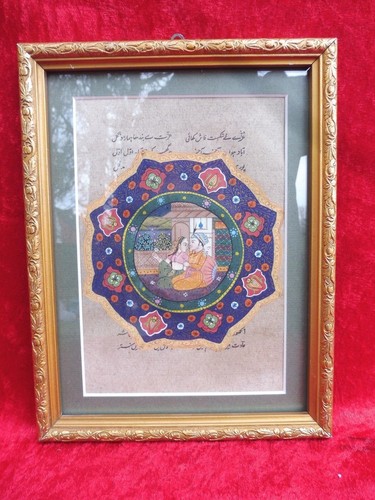 Beau ancien tableau miniature - ancien,