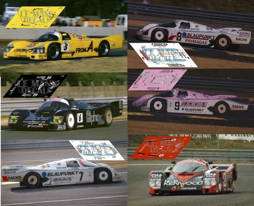 Décalques porsche 962c - 962c, le