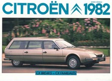 Catalogue brochure Citroën CX