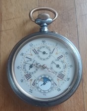 Montre Gousset régulateur triple quantième