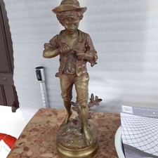 Statue en bronze "La flûte