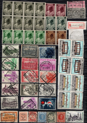 Belgique lot de timbres - ,