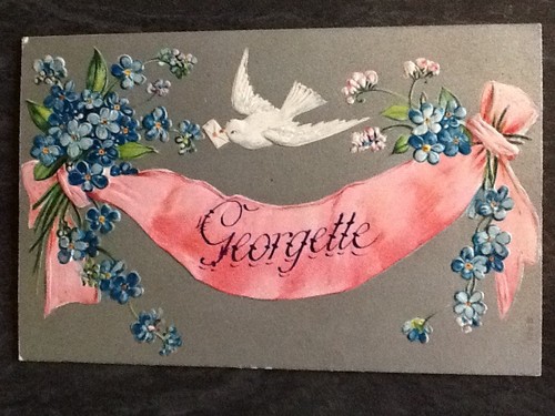 Illustree gaufree colombe - cp,