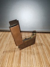 Ancien briquet de Poilu, laiton et cuivre, forme de livre Tranché Ww1