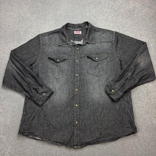 Chemise denim wrangler - denim,