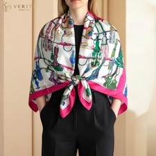 RARE VINTAGE foulard en soie