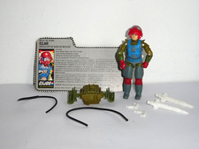 Figurine Gi Joe vintage - Fast Draw 1987 87 + File Card (C657/B618)