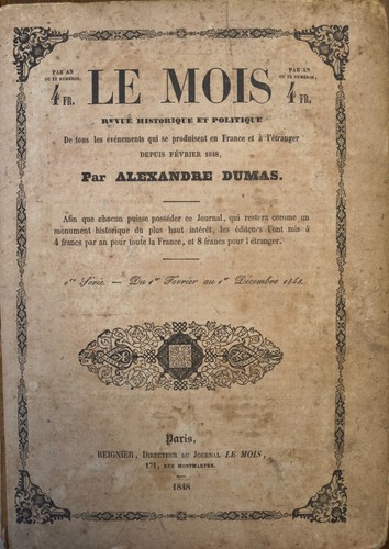 Alexandre dumas mois - le,