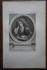 MICHEL RICHARD DE LALANDE . PORTRAIT. GRAVURE ORIGINALE . 1760