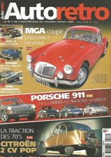 AUTO RETRO N°320 MGA COUPE / PORSCHE 911 / 2CV POP / OPEL COMMODORE / JEEP CJ