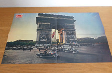 AFFICHE POSTER militaire GENERAL de GAULLE et dwight Eisenhower ARC de TRIOMPHE