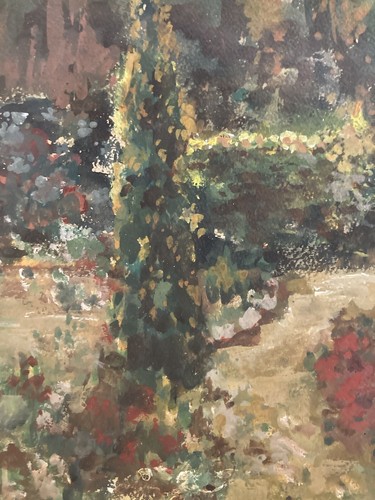 Peinture gouache paysage - gouache,