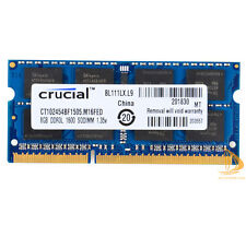Crucial 8Go 2Rx8 PC3L-12800S DDR3L 1600Mhz SODIMM RAM mémoire portable 1.35V