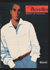 publicité Pub 1960 vetement chemise NOVELTEX boussac homme dessin René Gruau