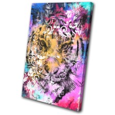 Tiger Vintage Abstract Retro